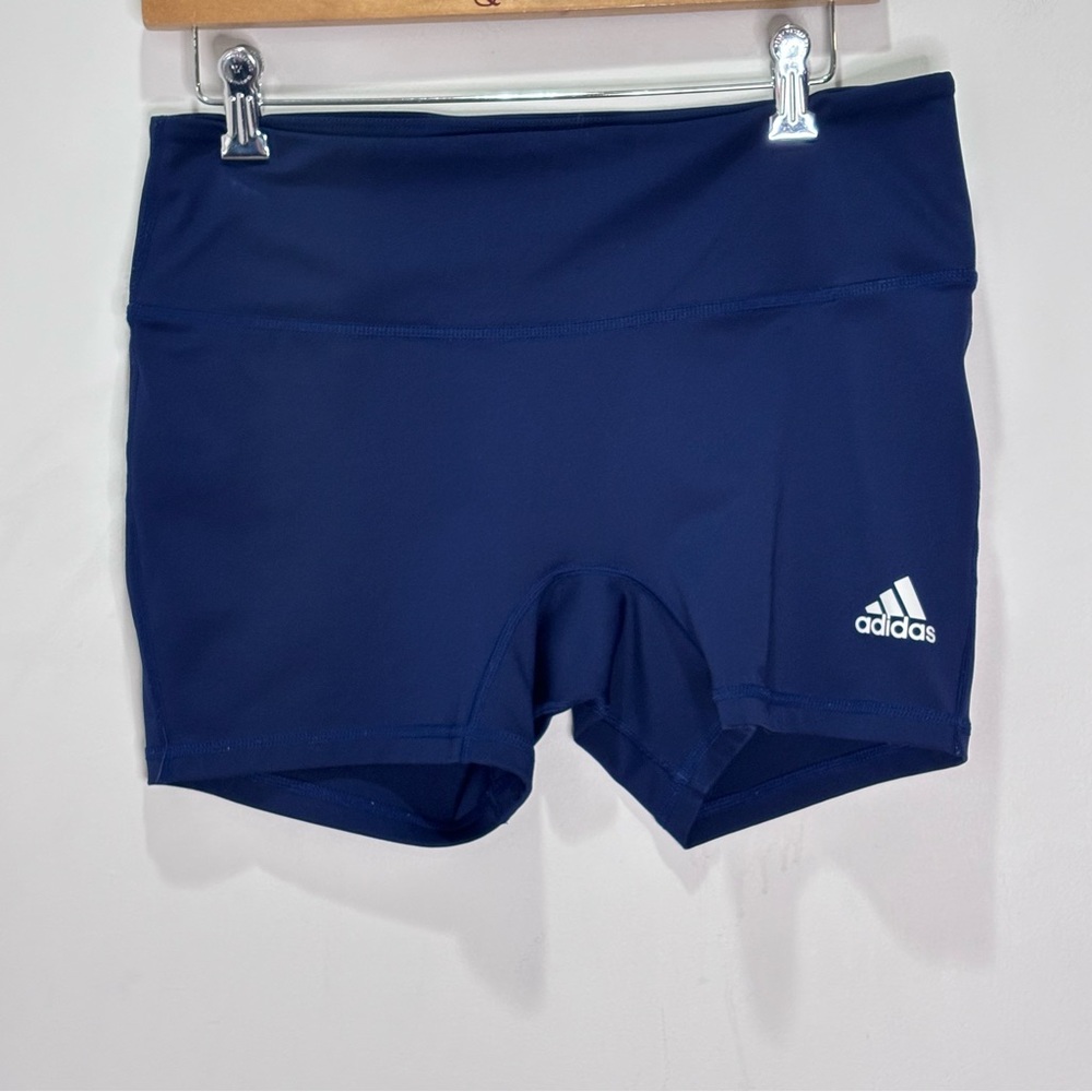 Adidas Navy Blue Biker Volleyball Shorts Size Large Athletic D115